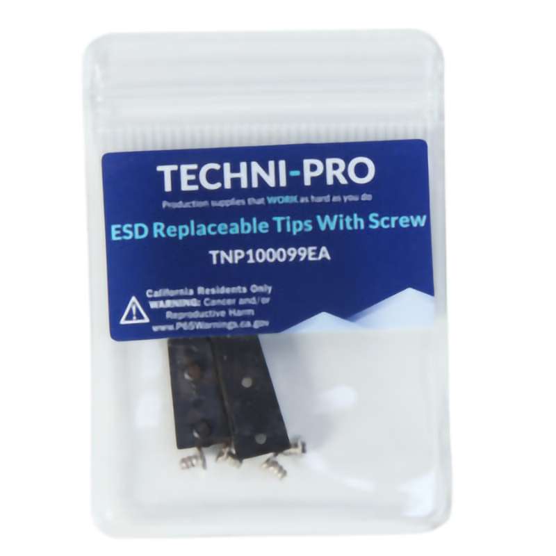 ESD Replaceable Carbobfiber Plastic Tips with Screw, Type 2A